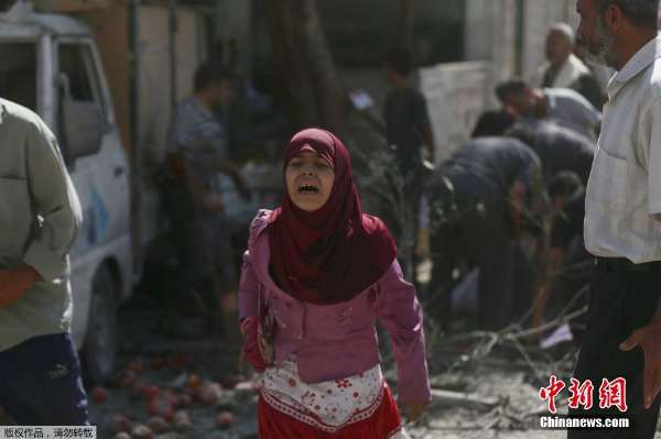 叙利亚政府军空袭大马士革 31人死亡百余人受