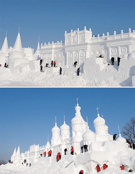 冬季里的童话宫殿 环游世界各地观冰雪建筑