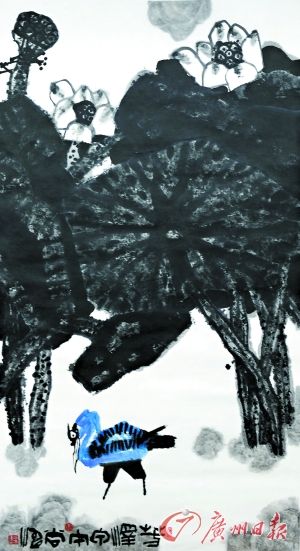 　　尚涛《芳泽》（中国画） 180cm×97cm