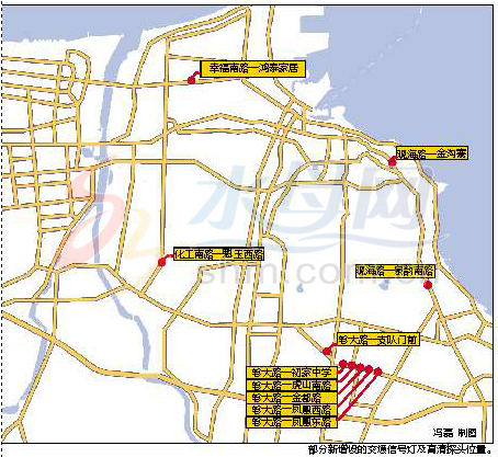 烟台市区新增13处红绿灯及高清探头(图)