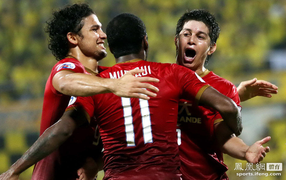 亚冠-广州恒大4-1柏太阳神 孔卡梅开二度穆里奇