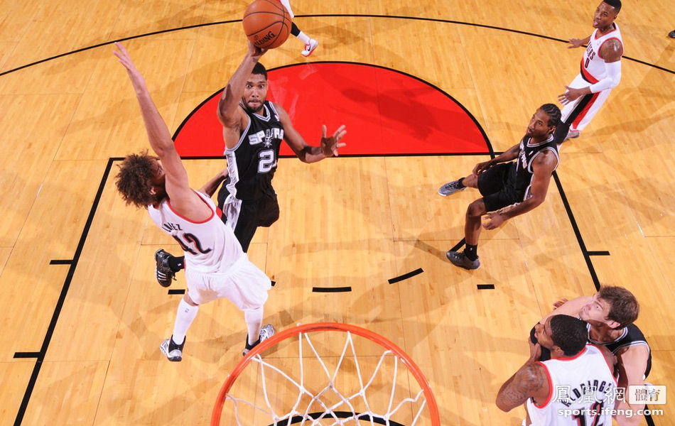 NBA-马刺105-115开拓者 邓肯复出24+7难救主