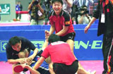 2001年男团半决赛：中国3-2韩国