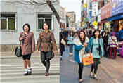 摄影师拍朝鲜韩国对比照片