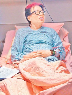 高凌风患血癌苦中作乐在病房为10岁女儿庆生(图)