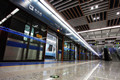 西安地铁一号线试乘“初体验” 蓝色调体现和谐包容