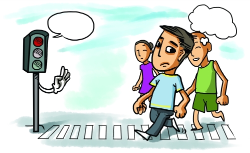洛阳整治中国式过马路 行人闯红灯或影响考驾