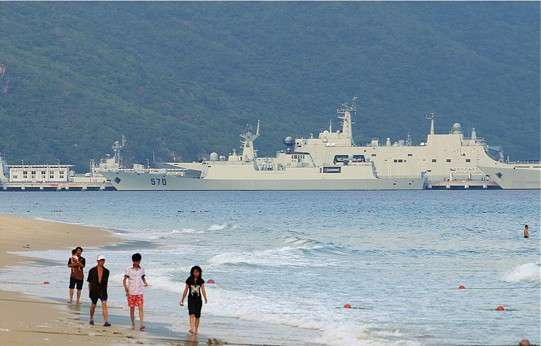 资料图:网传中国亚龙湾海军基地.