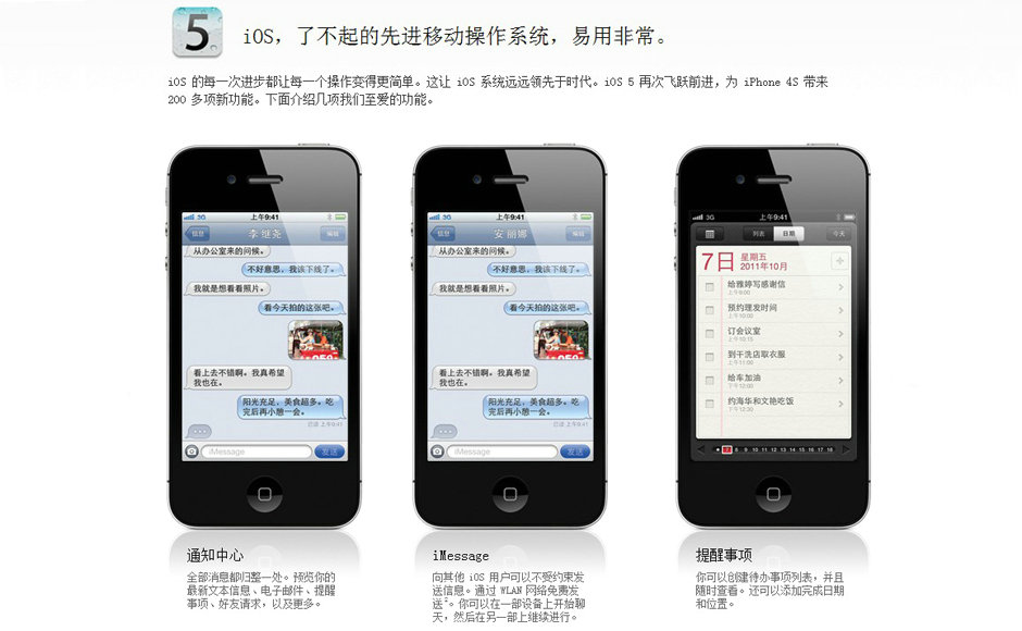 苹果iphone+4s官方功能介绍