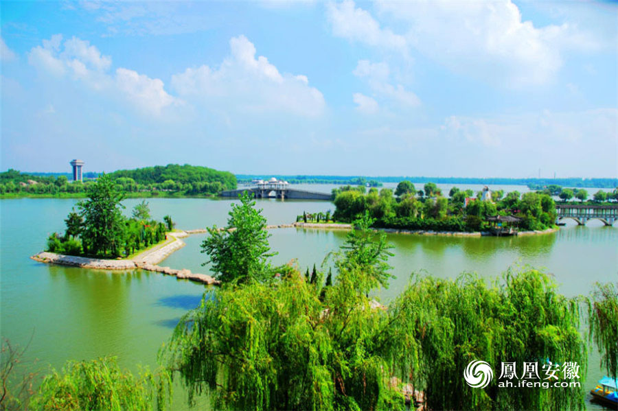 阜阳颍上八里河 碧波环岛有花香_安徽频道_凤凰网
