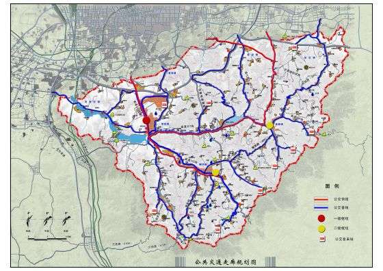 南部山区2020年远期公共交通走廊规划图_conew1
