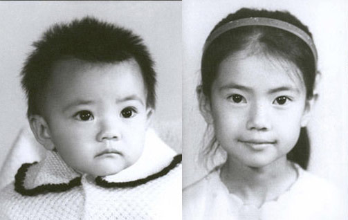 高圆圆童年调皮照曝光 天生丽质家境殷实(图)