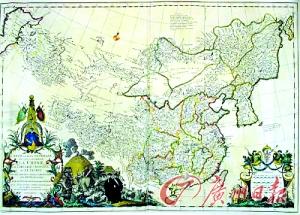 中国第一幅绘有经纬网的实测全国地图诞生.