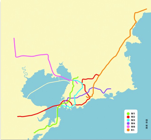 青岛地铁建设实景图 规划示意图曝光(组图)