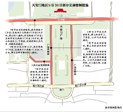 北京发布通告:明起天安门及周边实施临时交通