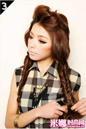 春光明媚无造作编发 法式鱼骨辫