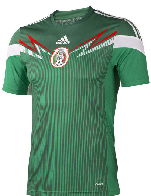墨西哥队发布2014世界杯新款球衣