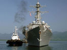 美国驱逐舰与日本油轮相撞