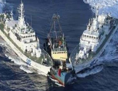 日本海保厅狂追上百里抓捕中国船长