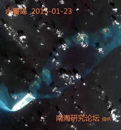 永暑礁面积达2.2平方公里 美国再次呼吁中国停
