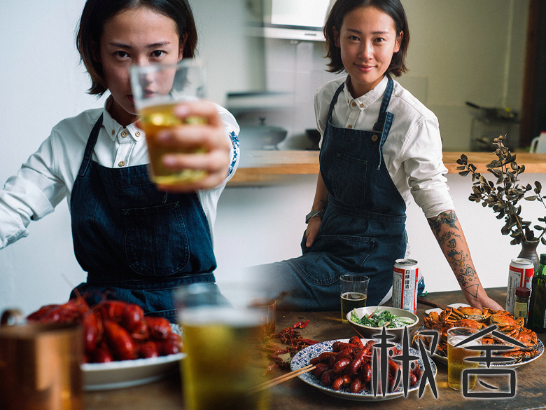 生在大连的她尤爱海鲜。拥有着“黑暗料理”的奇技，一改传统杭州河鲜的清淡吃法。
