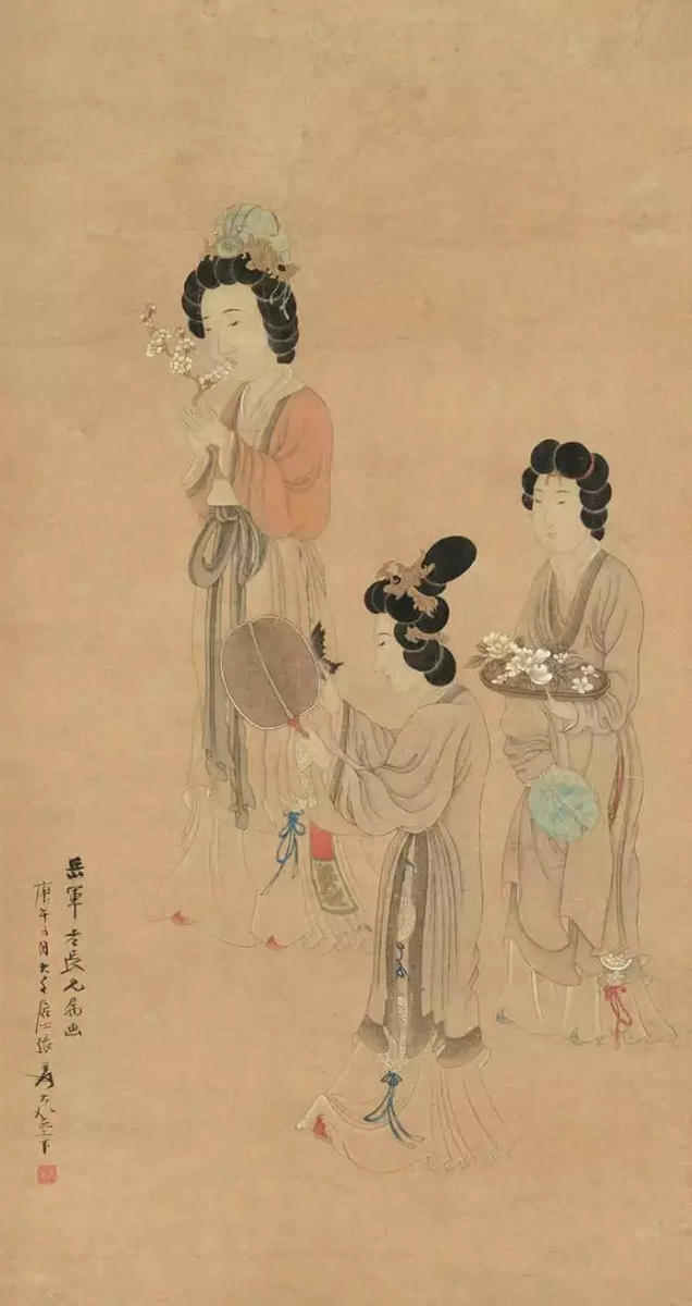 张大千笔下的仕女__凤凰网