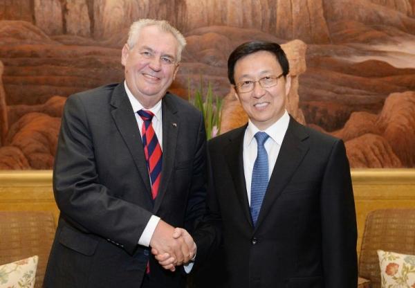 韩正会见捷克总统:上海所见是中国改革开放成