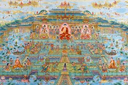 佛教故事:世俗不见真世界 如来神通现极乐|凤凰佛教|佛教故事_凤凰佛教