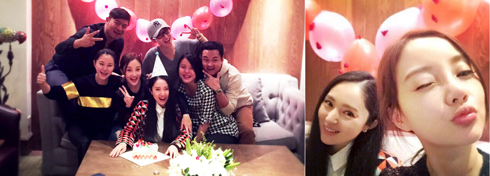 董璇庆33岁生日 与李小璐关悦齐庆祝