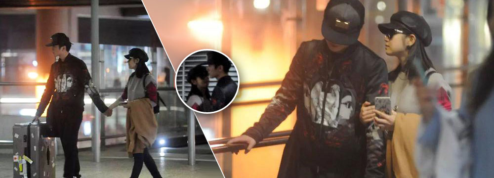 一路牵手好甜蜜！陈晓陈妍希恋情公开后首同行