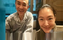 小S与公公合影 对方脸红了？
