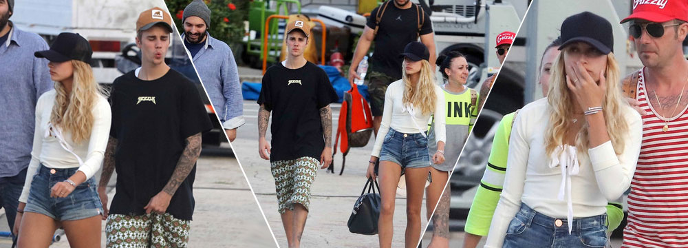 比伯高调公开新恋情 与女友坐私人飞机度假

