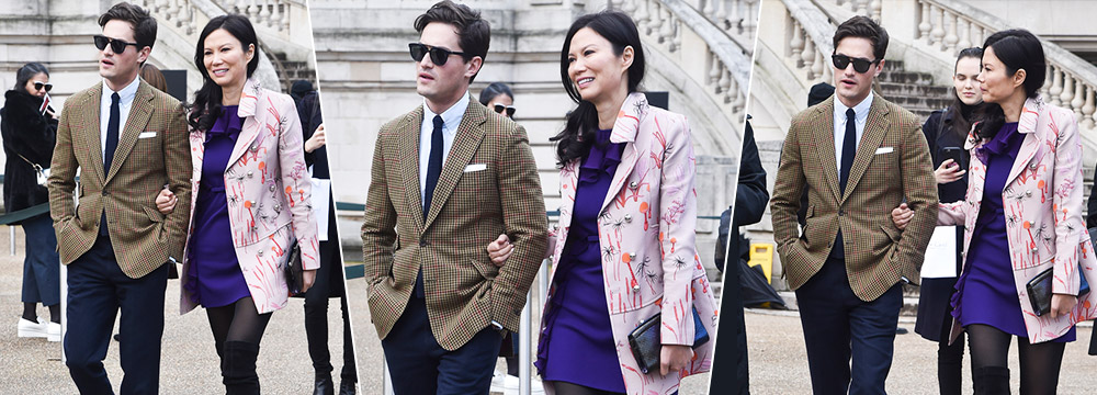 邓文迪挽鲜嫩型男现身巴黎 前夫默多克两日前四婚   
