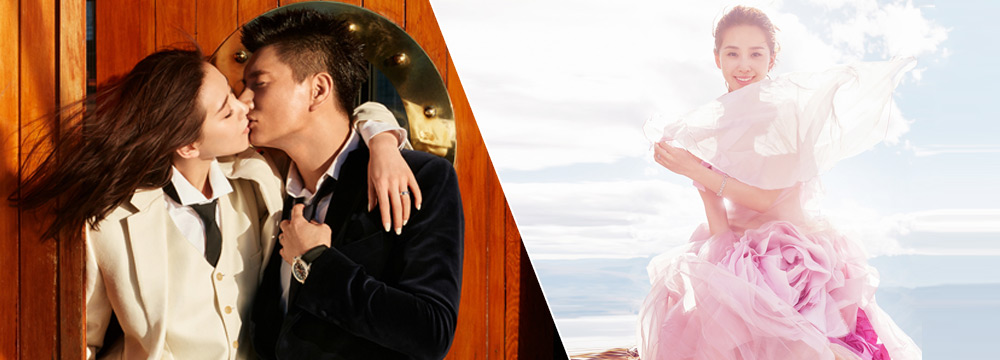 最新婚纱照曝光！吴奇隆刘诗诗海边深情拥吻