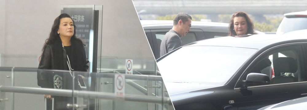 大S婆婆张兰霸气现身机场 豪车接送  
