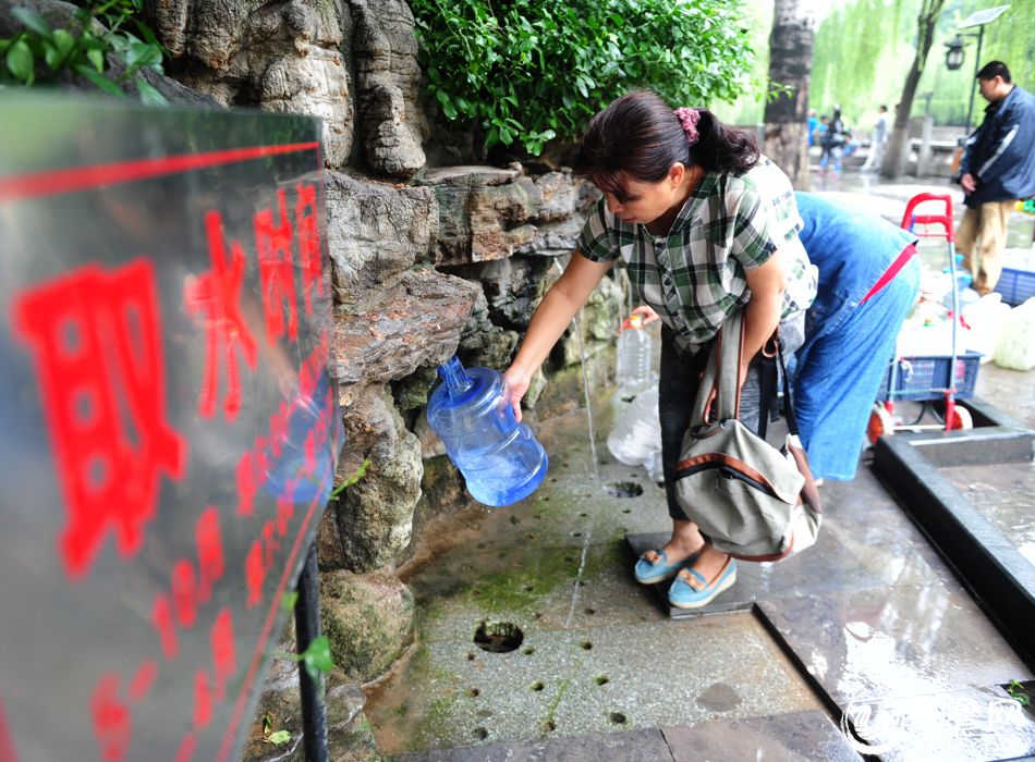 Jinan black tiger spring water recovery open new two water points