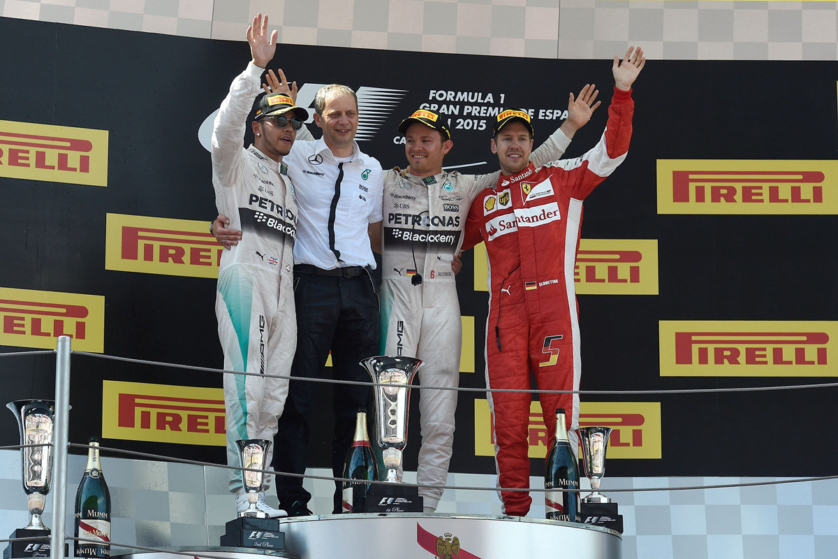 F1西班牙站：罗斯伯格夺冠 红牛失意