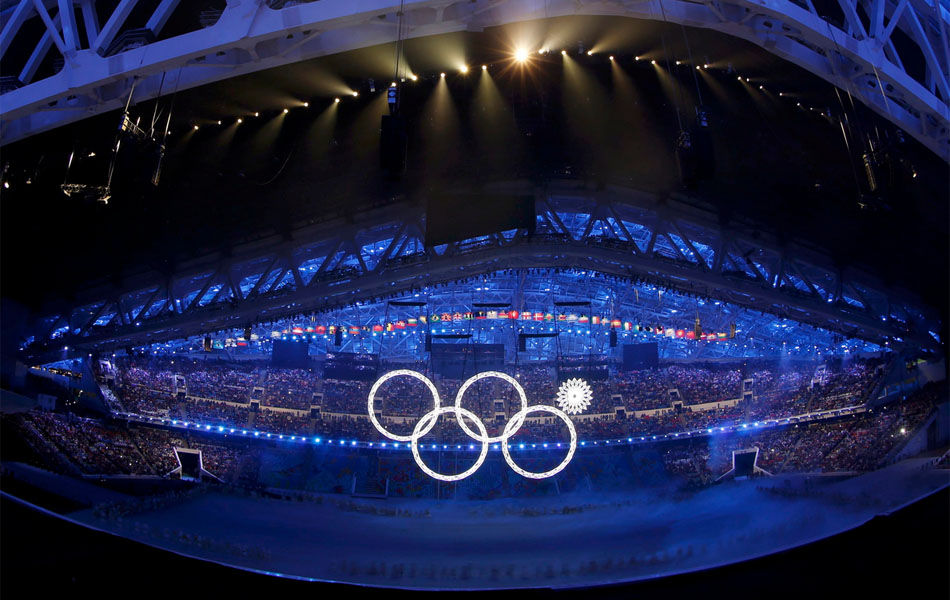 冬奥会开幕式现场闹乌龙奥运五环变四环(图)