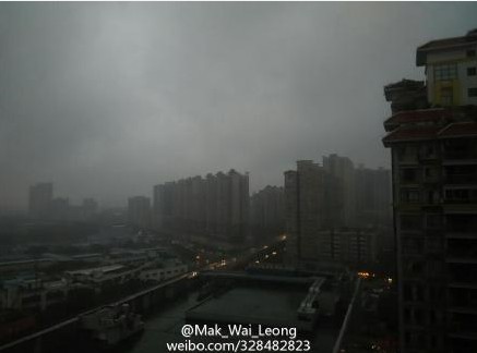 广州海珠区番禺区大面积停电 因台风彩虹影响