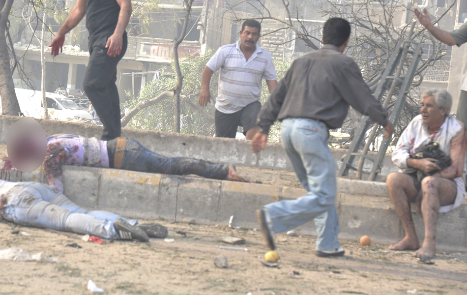 现场: 叙利亚首都连环爆炸