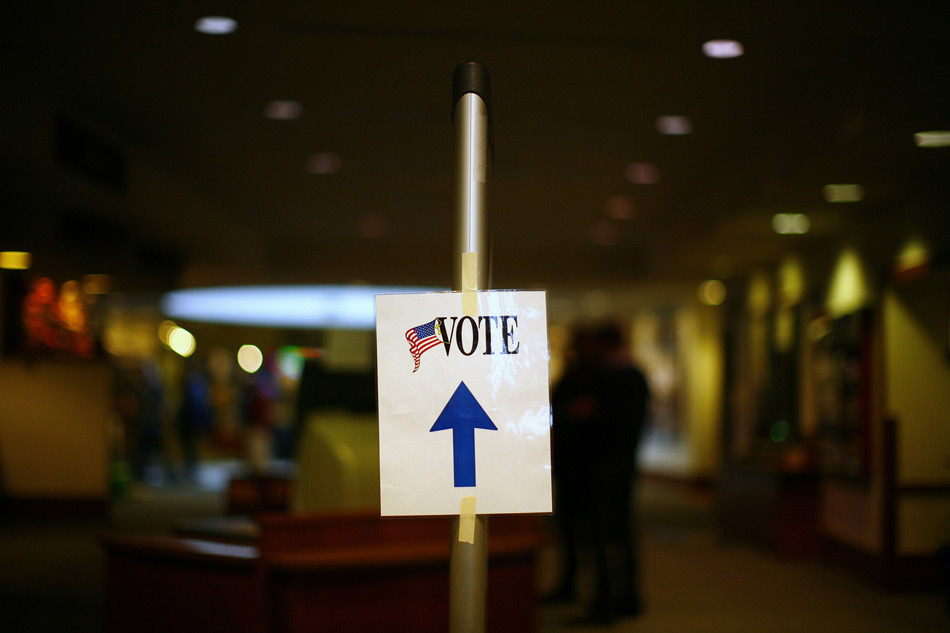 美国大选投票标志