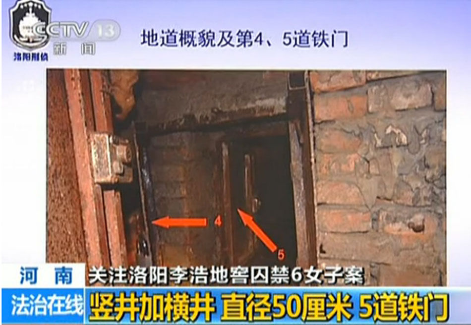 回顾:洛阳性奴案嫌犯及地窖内景