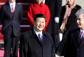 高清：习近平抵达华盛顿