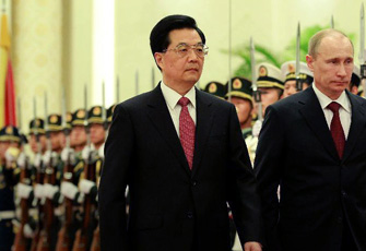 胡锦涛会见普京
