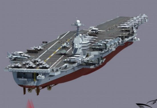 普京泄露中国航母山东号 让世界震惊(组图)