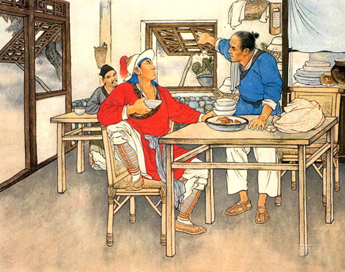 "醉里挑灯看剑"等文雅一派的喝                    一派,比如武松式