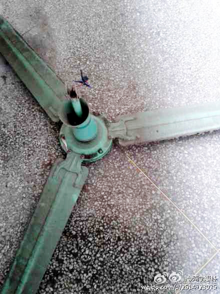 教室吊扇坠落割伤女生