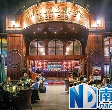 拥有户外位置是广州的爱尔兰酒吧的特点。