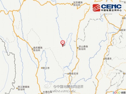 四川凉山彝族自治州两县交界发生3.7级地震
