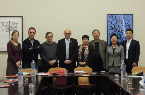 代表团访问庞培法布拉大学